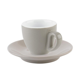 espresso cup with saucer SNUG porcelain grey 80 ml product photo