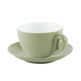coffee cup with saucer SNUG porcelain green 200 ml product photo