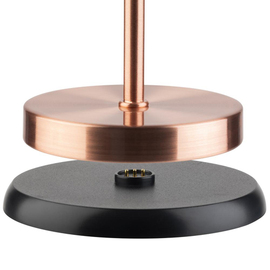 rechargeable table lamp MERLE MINI copper coloured H 250 mm product photo  S