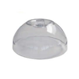 hood polystyrol clear transparent H 85 mm Ø 180 mm | handle details chromed product photo