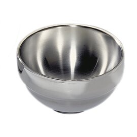stainless steel bowl 500 ml stainless steel plastic 18/8 round double-walled Ø 140 mm H 65 mm product photo