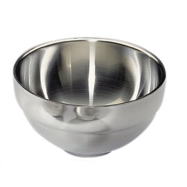 stainless steel bowl 3000 ml stainless steel plastic 18/8 round rectangular double-walled Ø 230 mm H 100 mm product photo