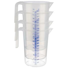 measuring beaker STACKABLE PP transparent 2000 ml Ø 150 mm H 205 mm product photo  S