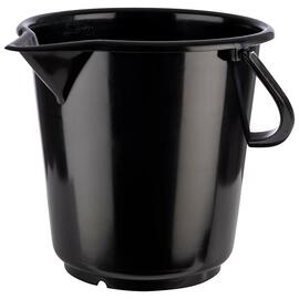 Bucket with spout polyethylene 10.5 ltr black Ø 285 mm H 285 mm product photo