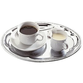 serving tray KAFFEEHAUS metal | oval 300 mm  x 220 mm product photo