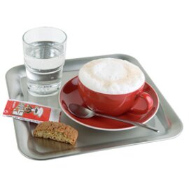 serving tray KAFFEEHAUS stainless steel matt | square 230 mm  x 230 mm product photo