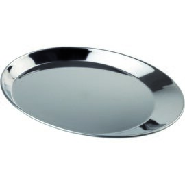 serving tray KAFFEEHAUS stainless steel shiny | oval 300 mm  x 230 mm product photo
