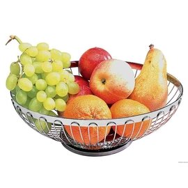 fruit basket stainless steel oval 280 mm  x 210 mm  H 70 mm product photo