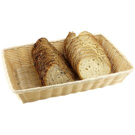 buffet basket plastic natural-coloured 410 mm  x 290 mm  H 70 mm product photo