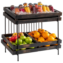 buffet rack black | 490 mm x 385 mm H 480 mm product photo  S