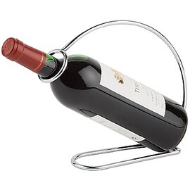 wine bottle holder metal | 1 shelf | 220 mm  x 60 mm  H 205 mm product photo