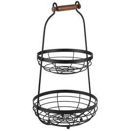 2-tier etagere black | 2 levels Ø 260 mm H 480 mm product photo