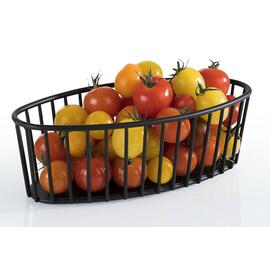 basket metal black oval 210 mm  x 100 mm  H 85 mm product photo  S