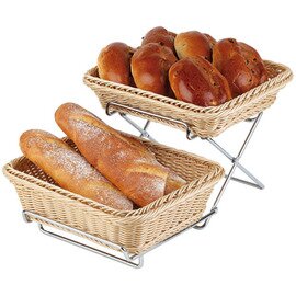 buffet basket rack metal | 2 shelves | 460 mm  x 240 mm  H 210 mm product photo