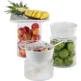 display column with lid plastic transparent | 1 shelf  H 100 mm product photo  S