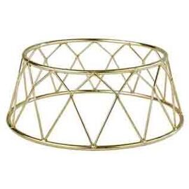 buffet stand DIAMOND metal golden coloured | 1 shelf  H 100 mm product photo