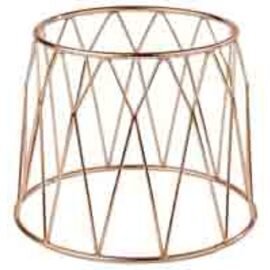 CLEARANCE | buffet stand DIAMOND metal copper coloured | 1 shelf  H 195 mm product photo