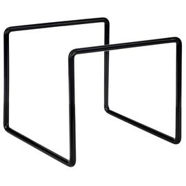 buffet stand black with anti-slip coating | 165 mm x 165 mm H 145 mm product photo