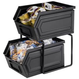 buffet stand black with anti-slip coating | 165 mm x 165 mm H 145 mm product photo  S