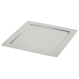 Tray &quot;square&quot;, square, stainless steel polished, approx. 33 x 33 cm product photo