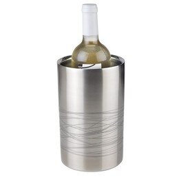 bottle cooler LINES stainless steel double-walled matt  Ø 120 mm  H 200 mm product photo