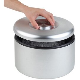 ice bucket maxi with lid 3 ltr plastic aluminium  Ø 185 mm  H 200 mm product photo