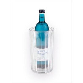 bottle cooler plastic transparent double-walled  Ø 130 mm  H 225 mm product photo