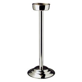 Special item | Stand for wine, champagne cooler, polished stainless steel, H 68 cm, heavy stable foot, inner diameter bowl about 15 cm product photo