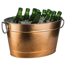 beverage tub TIN copper coloured 11 ltr galvanised 400 mm 280 mm H 220 mm product photo  S