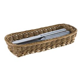 cutlery basket PP brown 270 mm x 100 mm H 50 mm product photo  S
