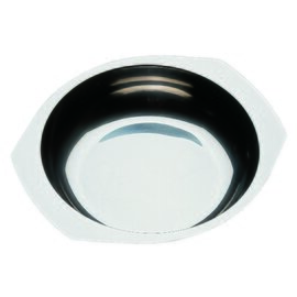 side dish bowl 1000 ml stainless steel round L 200 mm H 50 mm with handle product photo