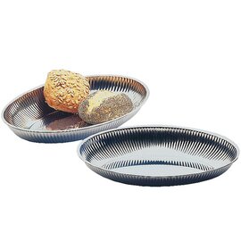 stainless steel bowl stainless steel oval 265 mm  x 185 mm  H 40 mm product photo