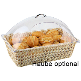 GN basket GN 1/1 with plastic beige 530 mm  x 325 mm  H 155 mm product photo