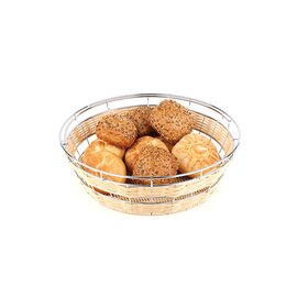 buffet basket RUND plastic stainless steel beige  Ø 400 mm  H 125 mm product photo