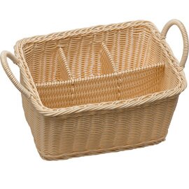 cutlery basket ECONOMIC nature 4 compartments  L 260 mm  H 150 mm product photo