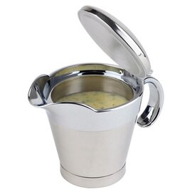 thermal gravy boat plastic stainless steel ABS with lid double-walled 400 ml H 130 mm product photo