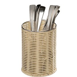 cutlery basket ECONOMIC beige 1 compartment  Ø 120 mm  H 150 mm product photo