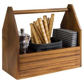 table caddy ACACIA 3 compartments  L 275 mm  H 240 mm product photo  S
