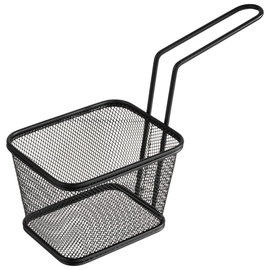 serving frying basket SNACKHOLDER stainless steel black | 130 mm x 105 mm H 90 mm product photo
