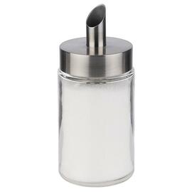 sugar doser 200 ml glass stainless steel with screw cap Ø 60 mm H 145 mm product photo  S