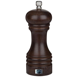 pepper mill wood dark • grinder made of carbon steel  H 150 mm product photo