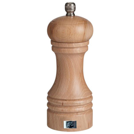 pepper mill wood bright • grinder made of carbon steel  H 150 mm product photo