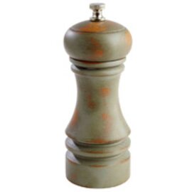 pepper mill PROFESSIONAL VINTAGE wood green • grinder made of carbon steel  H 150 mm product photo