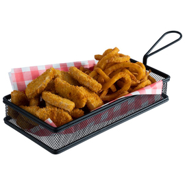 serving frying basket SNACKHOLDER stainless steel black | 215 mm x 105 mm H 45 mm product photo  S