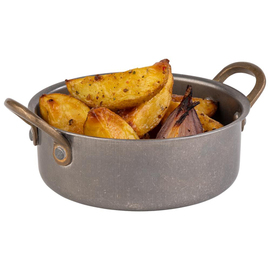 serving pot stainless steel 550 ml H 50 mm product photo  S