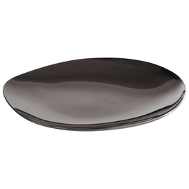plate Set of 4 PEBBLES stainless steel black | 90 mm x 90 mm product photo  S