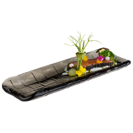 Tray | Sushi Board glass grey TAKASHI 190 mm x 65 mm H 15 mm product photo  S