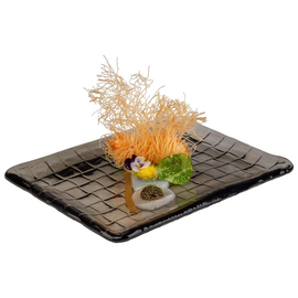 Tray | Sushi Board glass grey TAKASHI 230 mm x 180 mm H 15 mm product photo  S