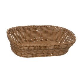 basket plastic brown 310 mm  x 210 mm  H 90 mm product photo
