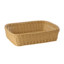 basket baker's standard plastic black shatterproof 400 mm  x 300 mm  H 100 mm product photo